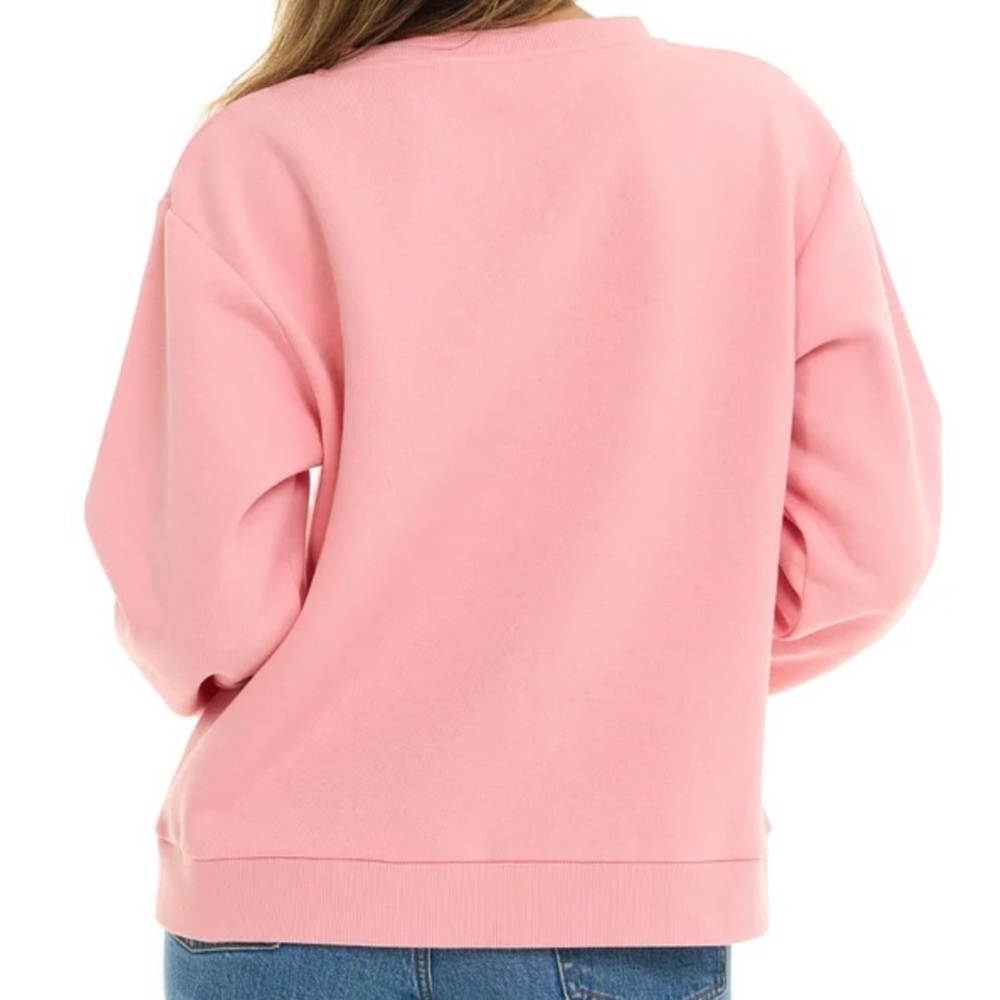NWT/Keith Haring/PISA 89/ Women's Crewneck Sweatshirt/Pink/Size: L - Picture 2 of 6